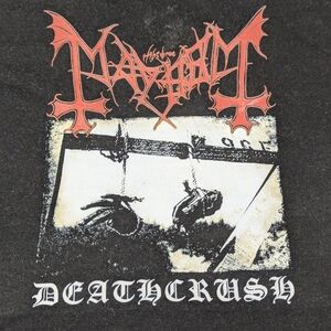 Mayhem Deathcrush Black Hoodie Band Jacket NWOT 2XL